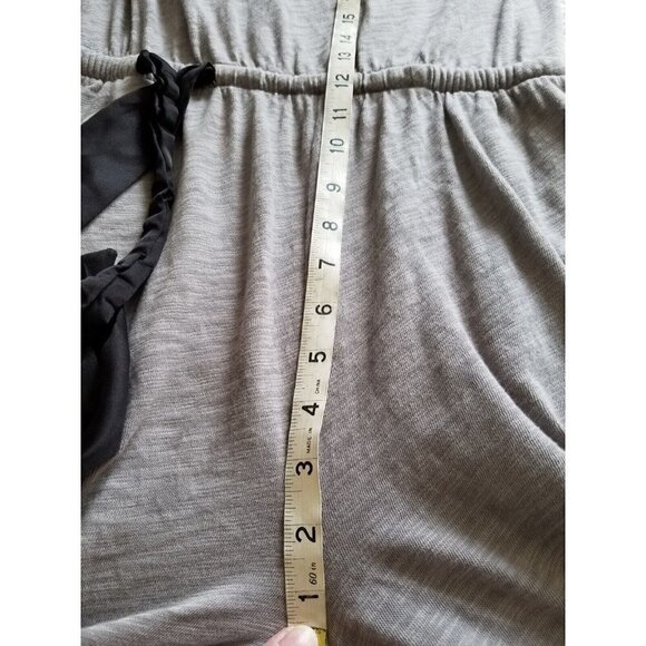 ATM Anthony Thomas Melillo Ombr'e Slub Jersey Jumpsuit Concrete Gunmetal Sz M - Picture 8 of 14